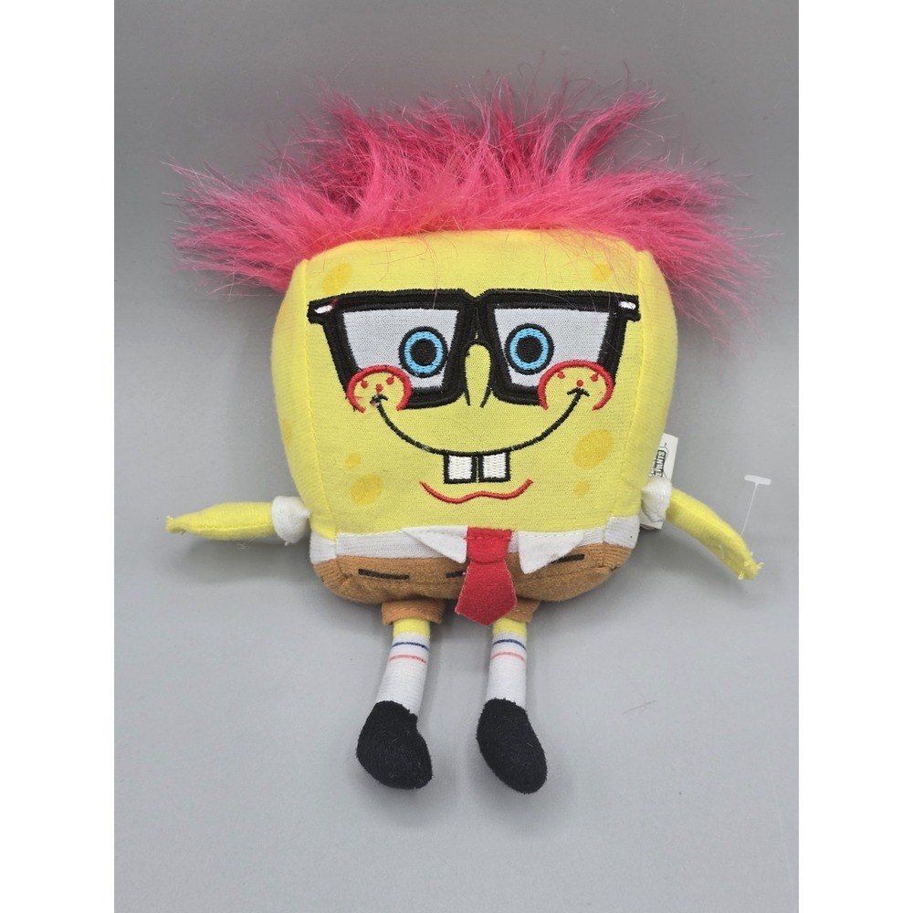 PINK HAIR - 2013 8" Nickelodeon Spongebob Squarepants Plush Nanco Viacom Stuffed